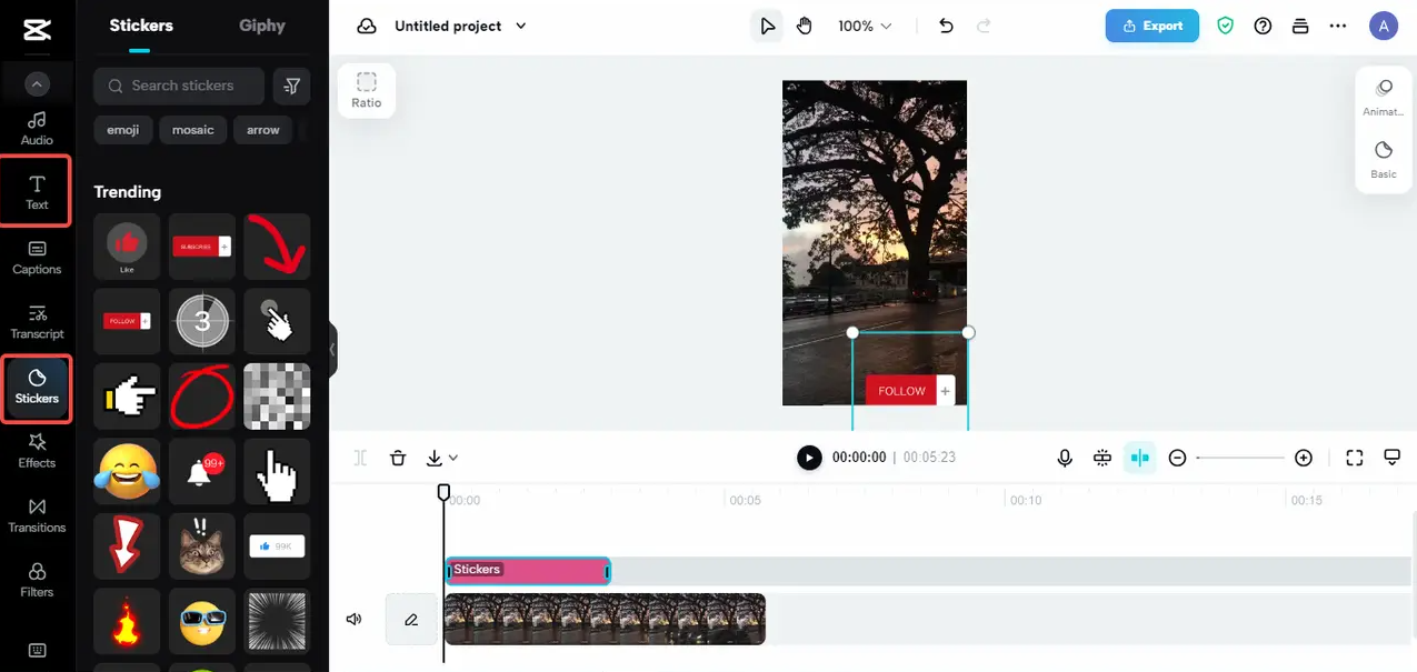 video editing options