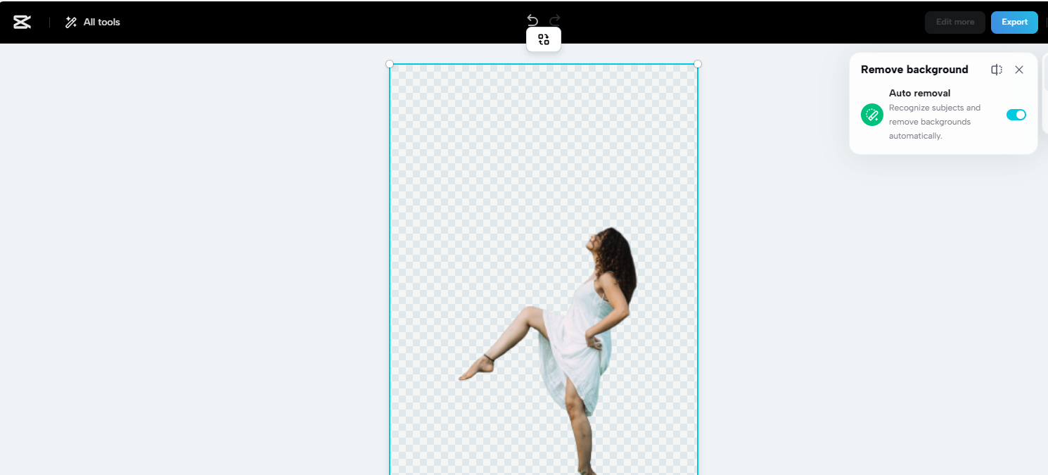 Erase the background