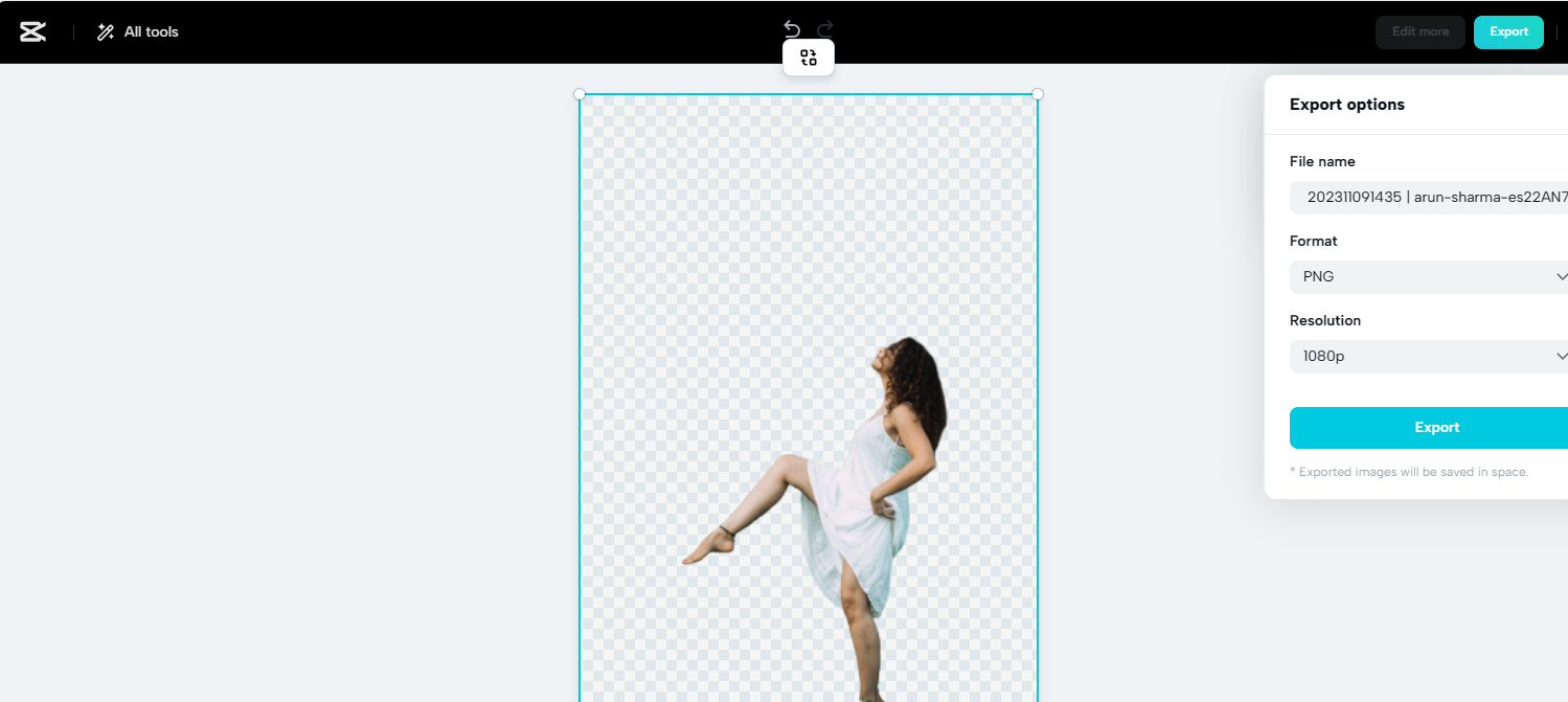 Erase the background