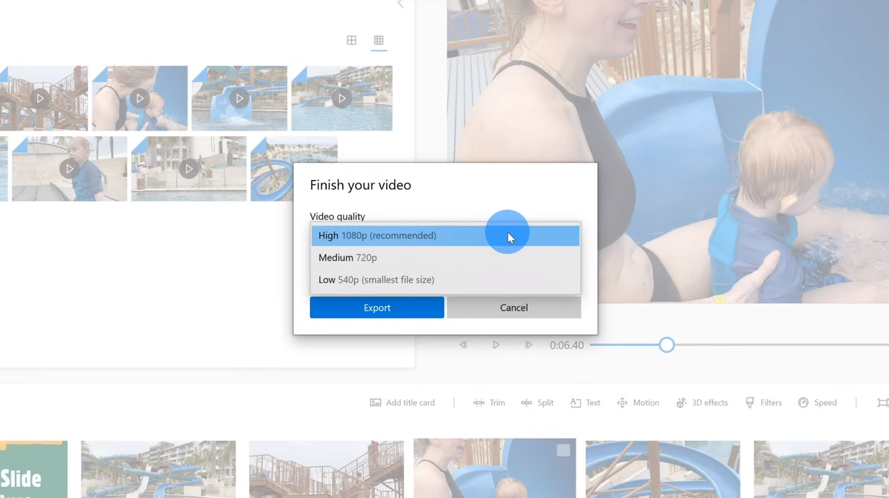 how to merge MP4 on Windows via the Photos app