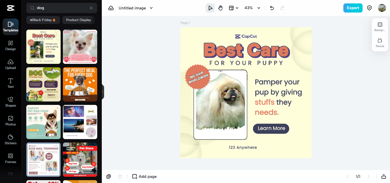 Transform main elements in green screen pictures with online free templates