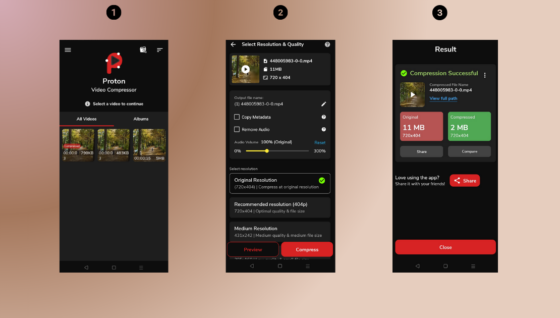 Proton Video Compressor