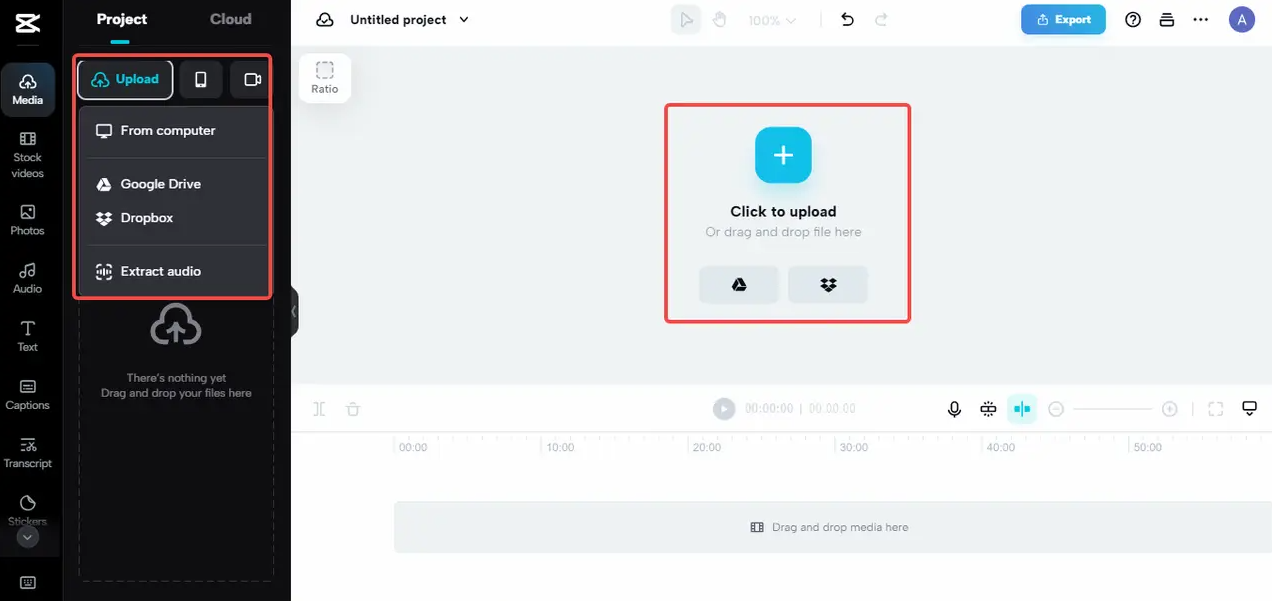 Upload your MP4 file