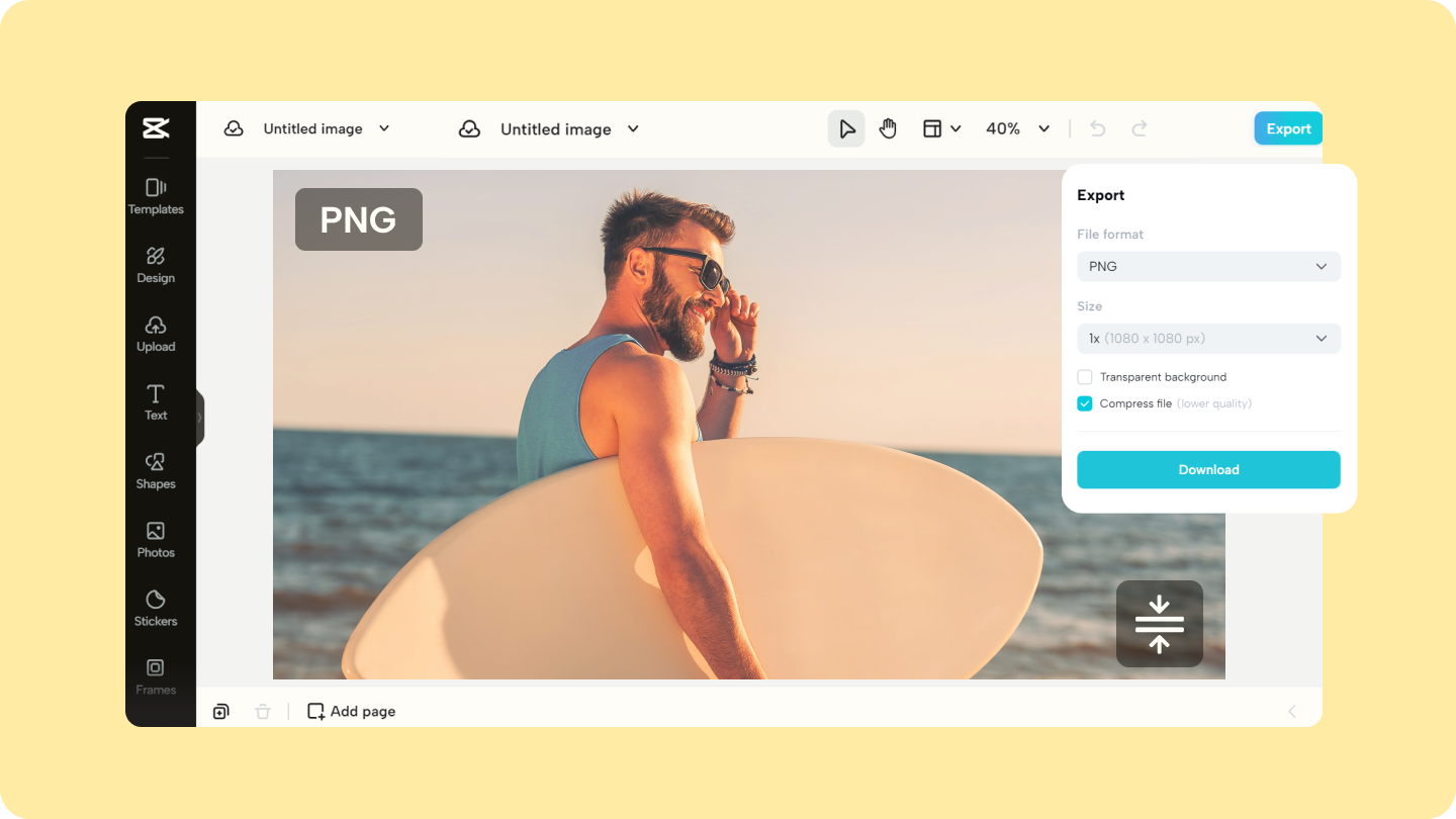mengecilkan ukuran file png