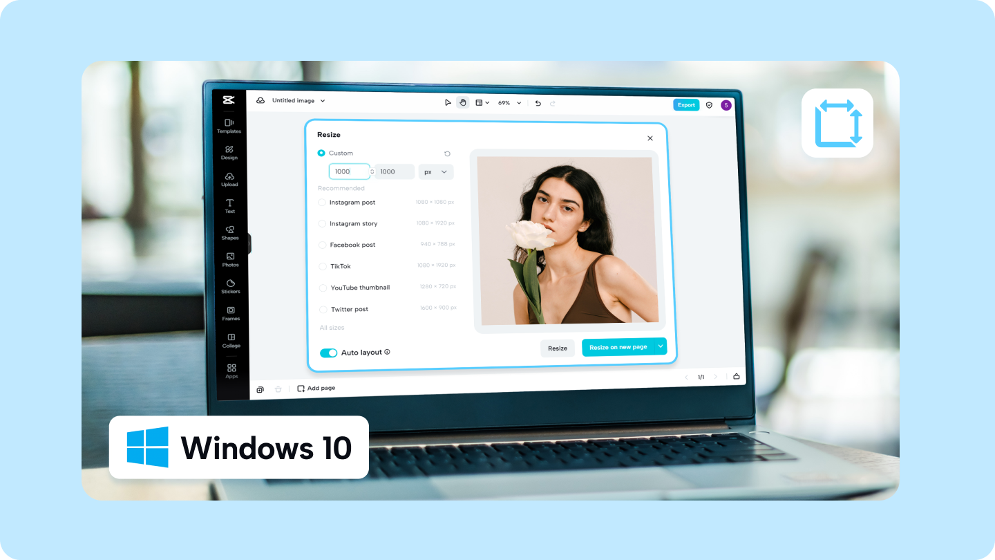 Resize ng mga larawan