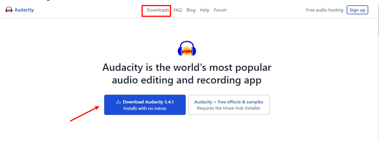 Download Audacity