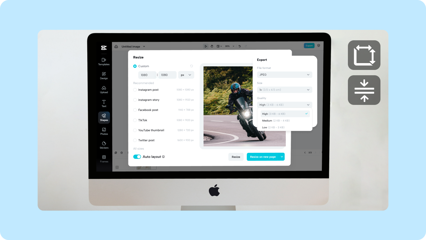 зменшити розмір файлу зображення 