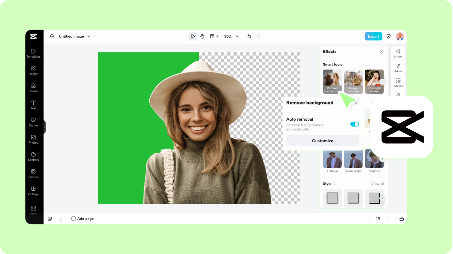 green screen photo editor