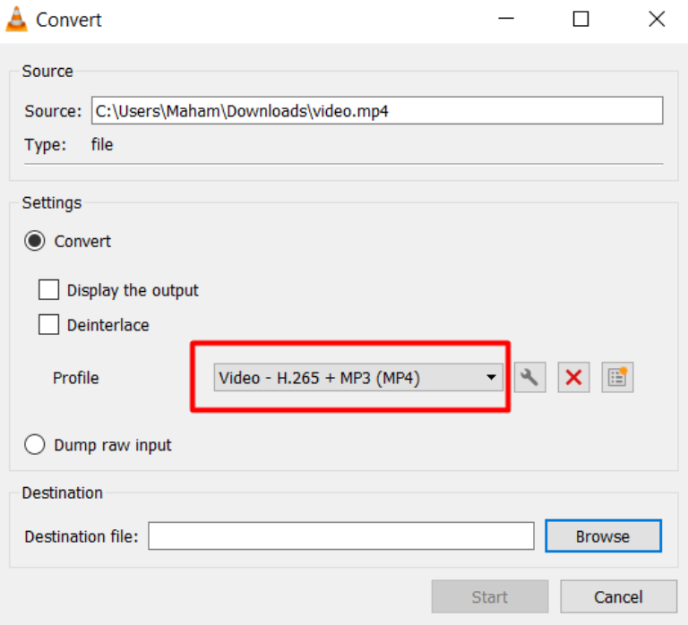 Transcode to a different format