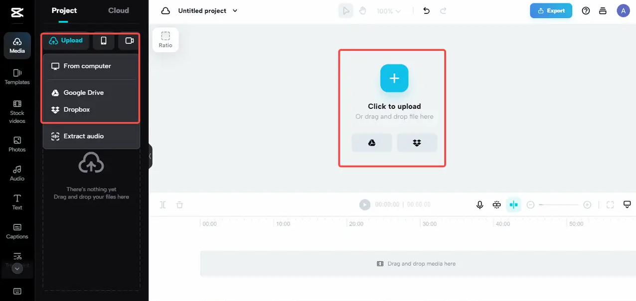 upload your MOV file