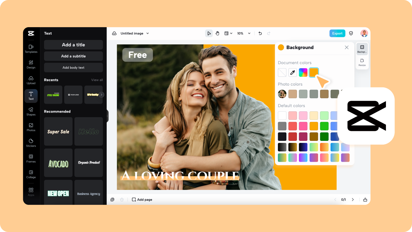 edit photo background color