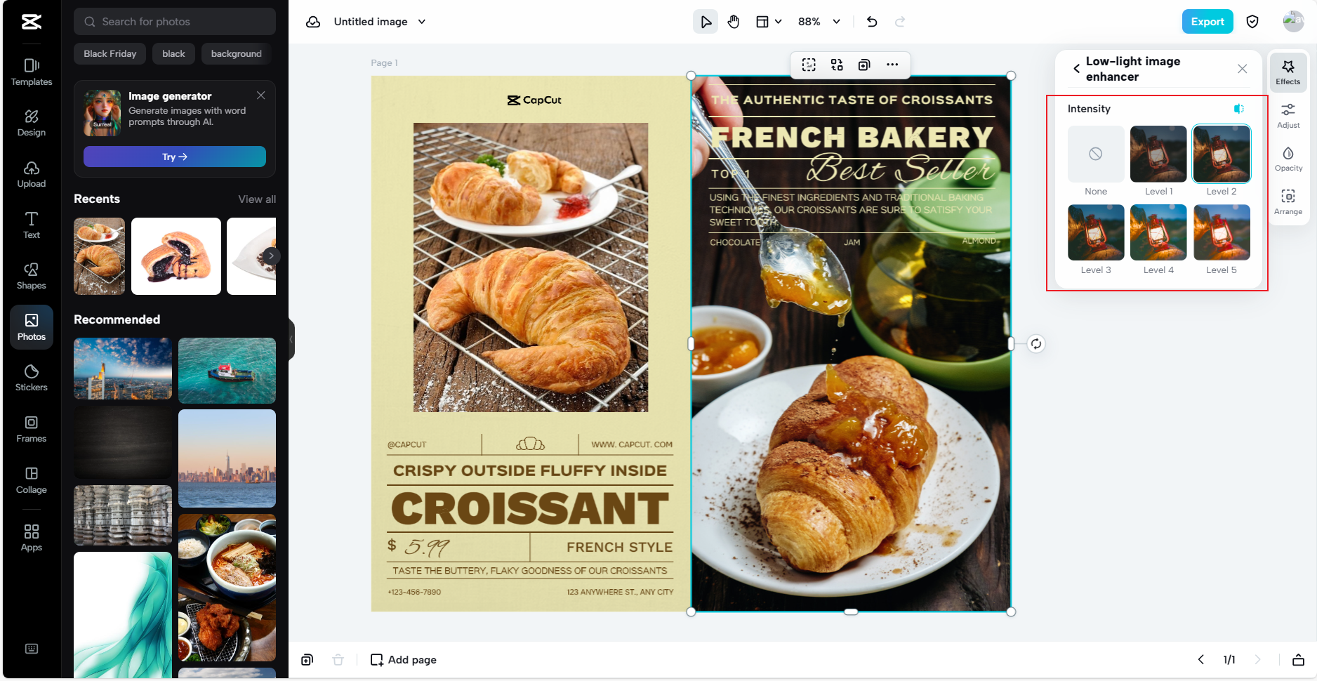 Low-light image enhancer