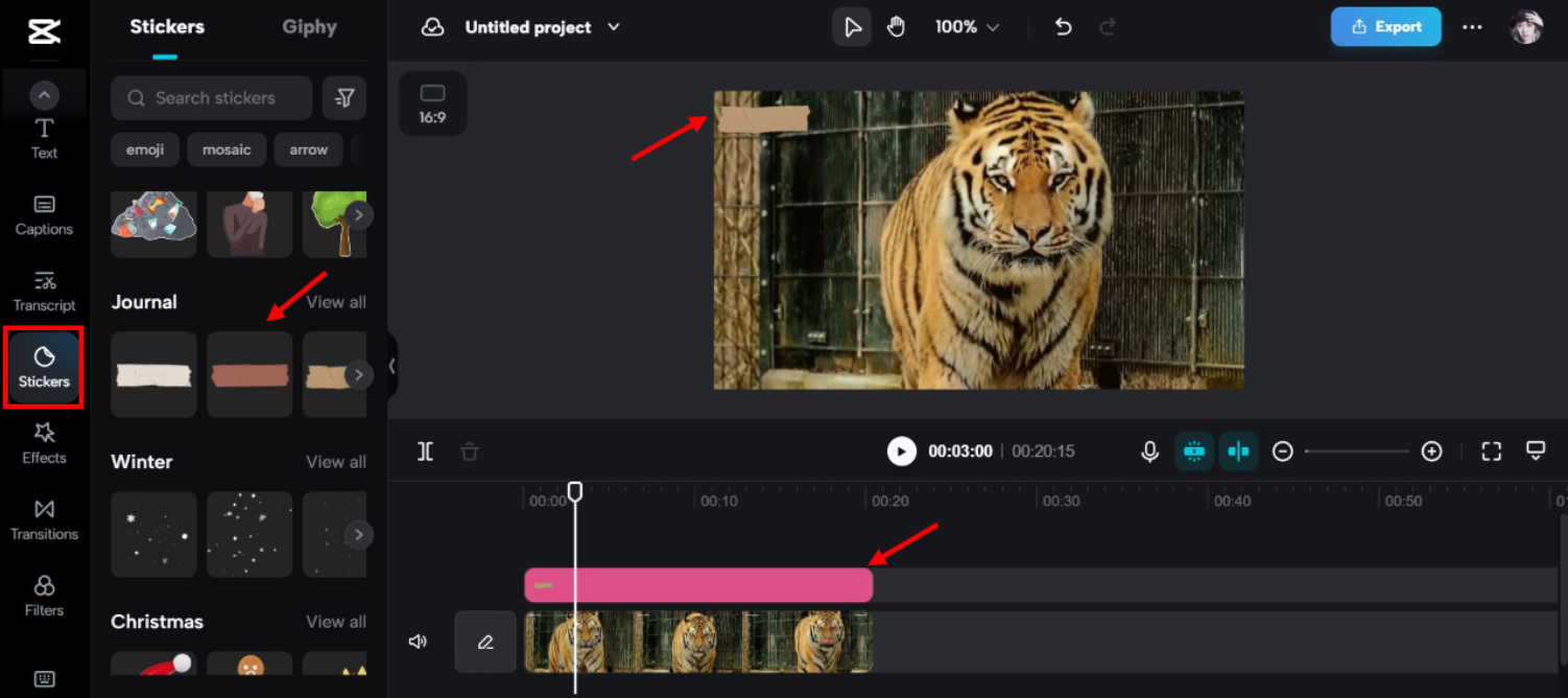Remove watermark with stickers