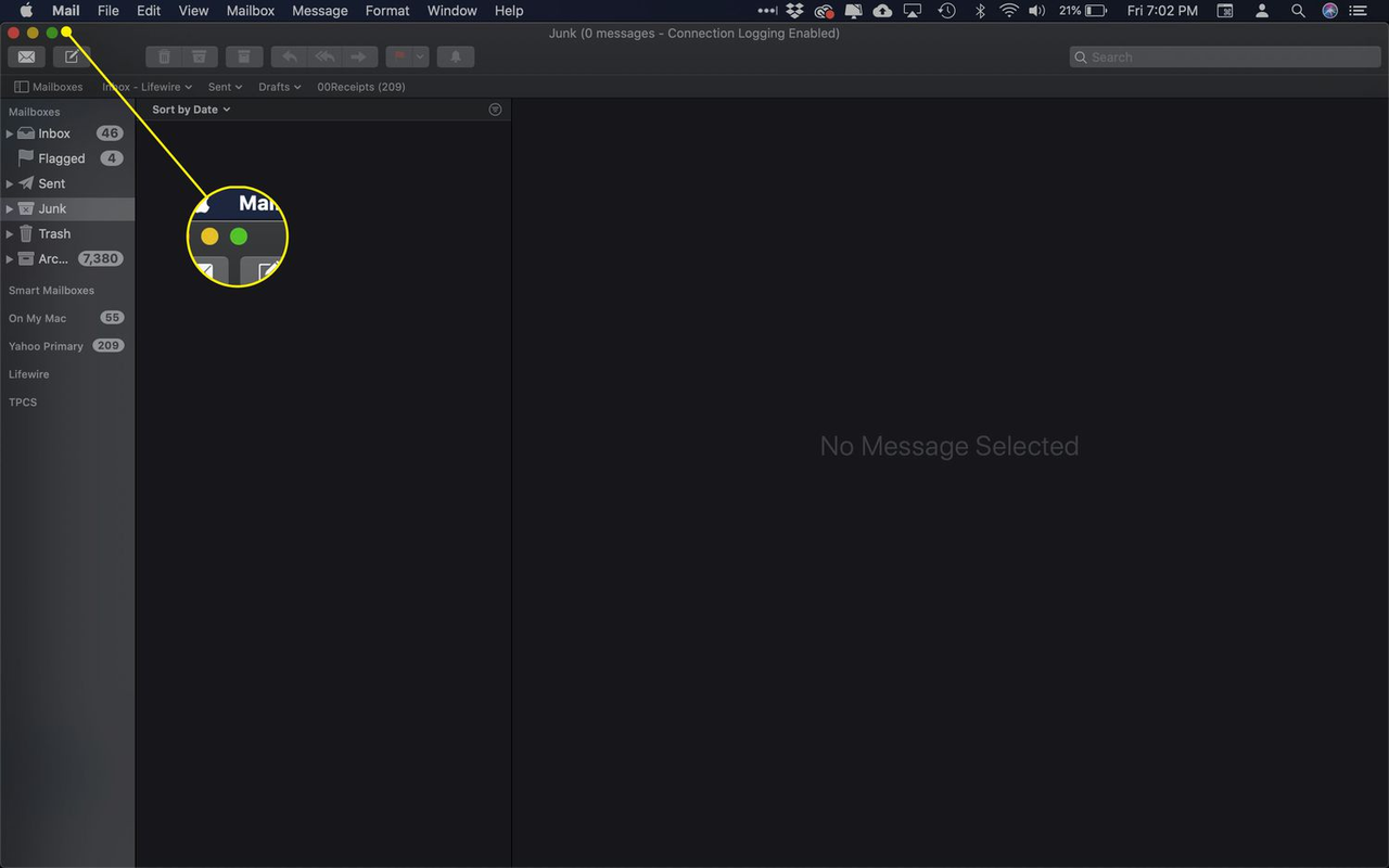 Enter Split View mode on Mac - Step1