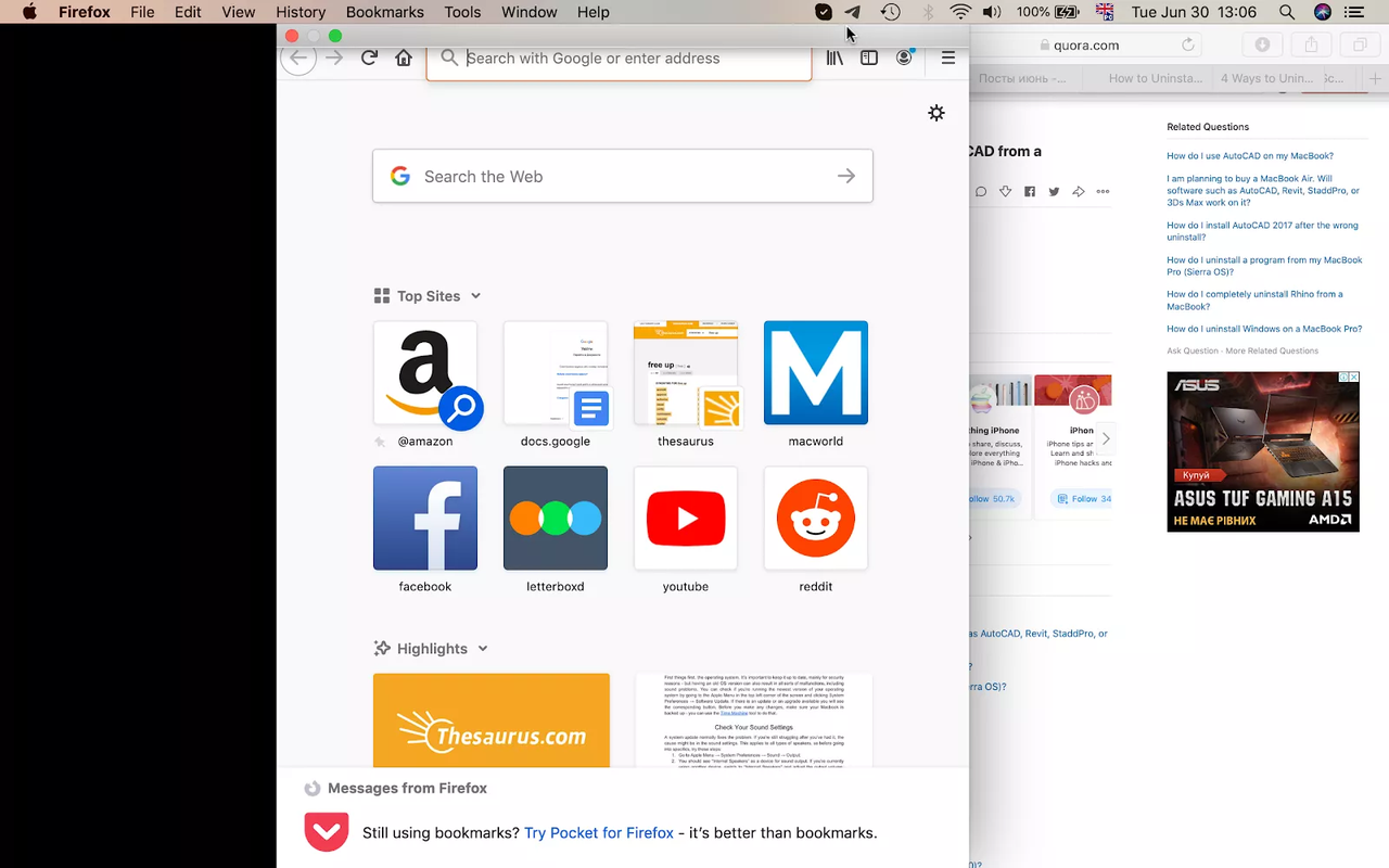Adjust the Split View and switch between windows on Mac - Step1