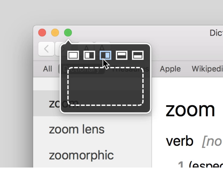 Divide a Mac screen with Moom