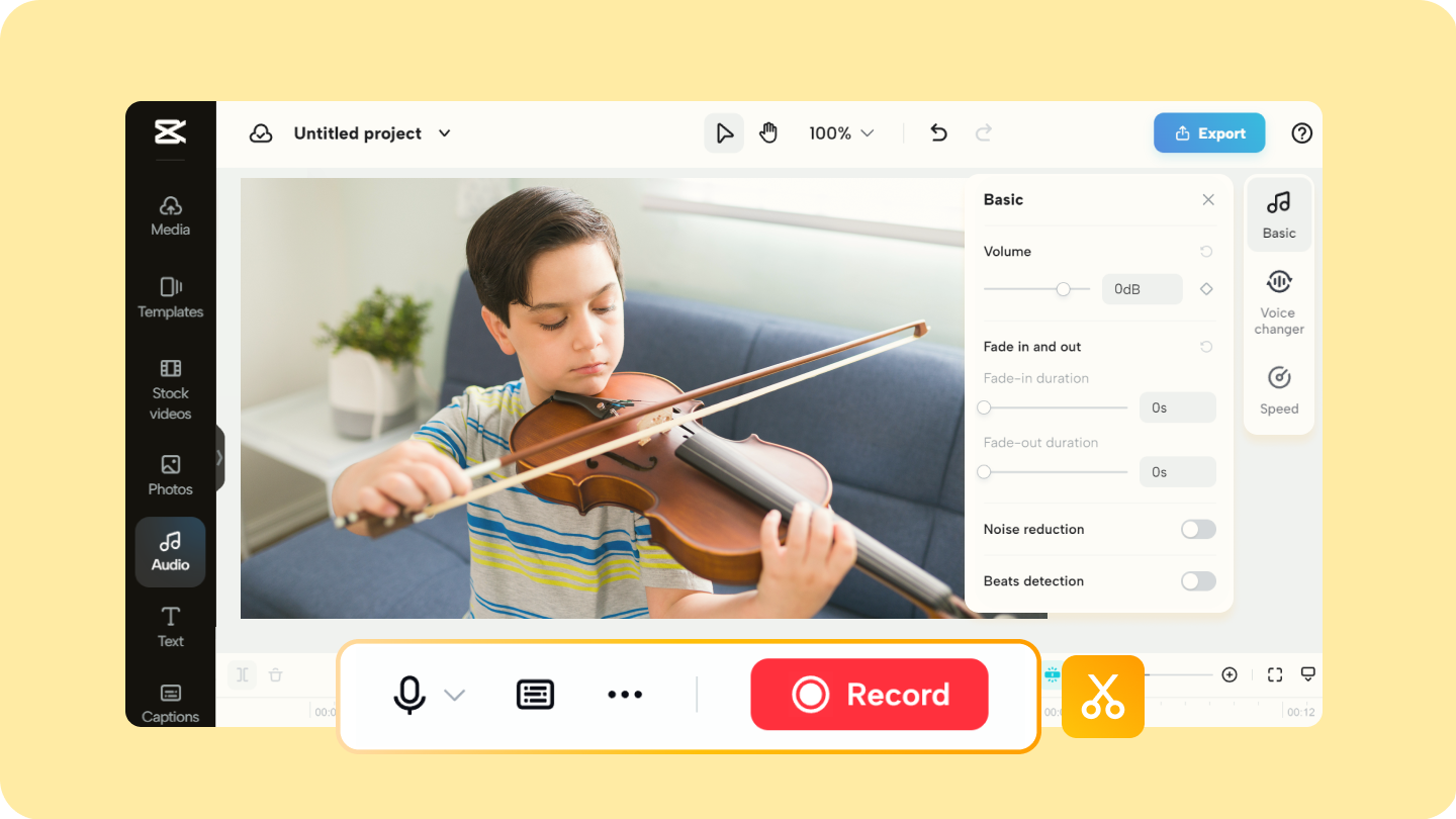 Аудіозапис і редактор: Перетворіть свій звуковий досвід за допомогою CapCut