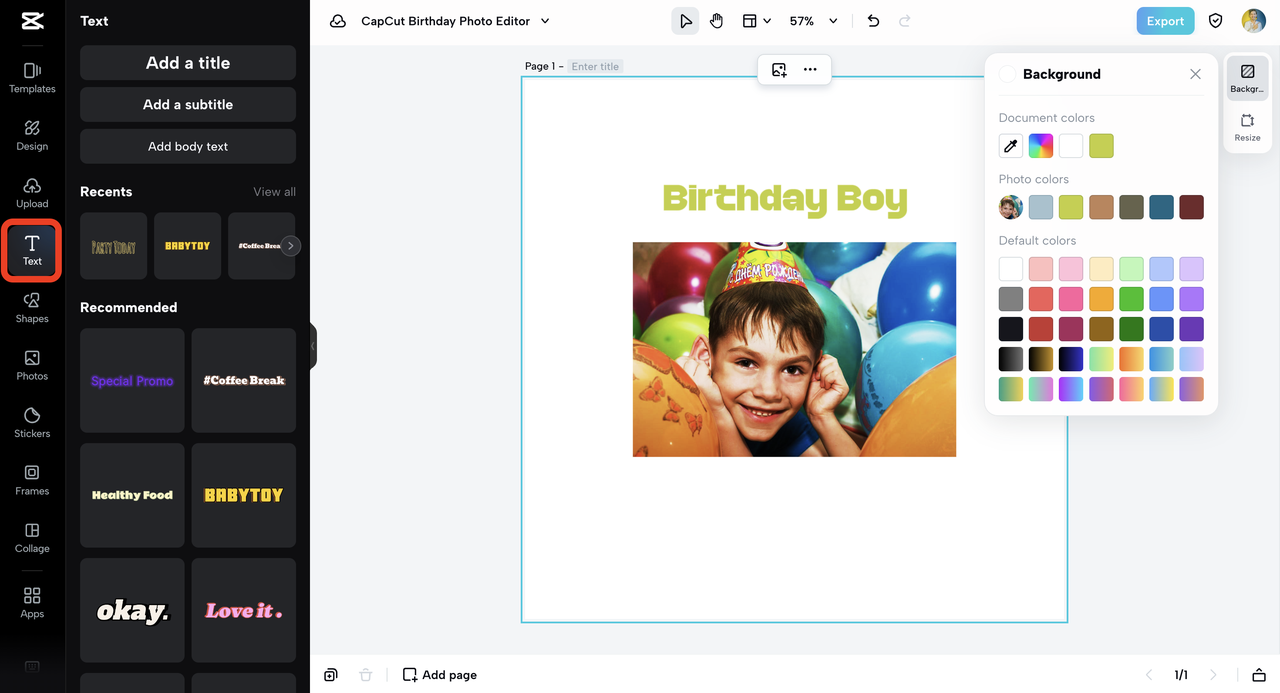 birthday photo step 4