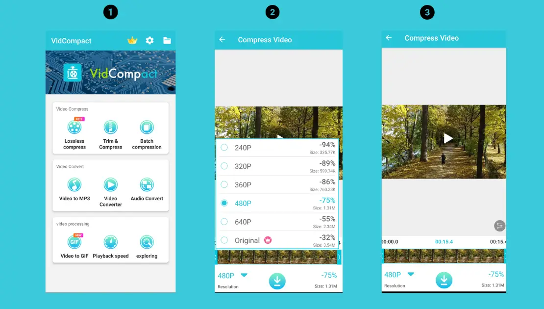 VidCompact video compressor