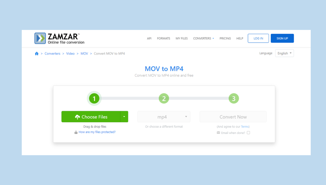 Zamzar Online File Conversion