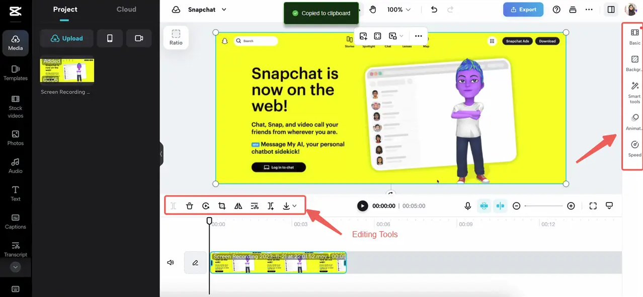 edit and enhance the recordings