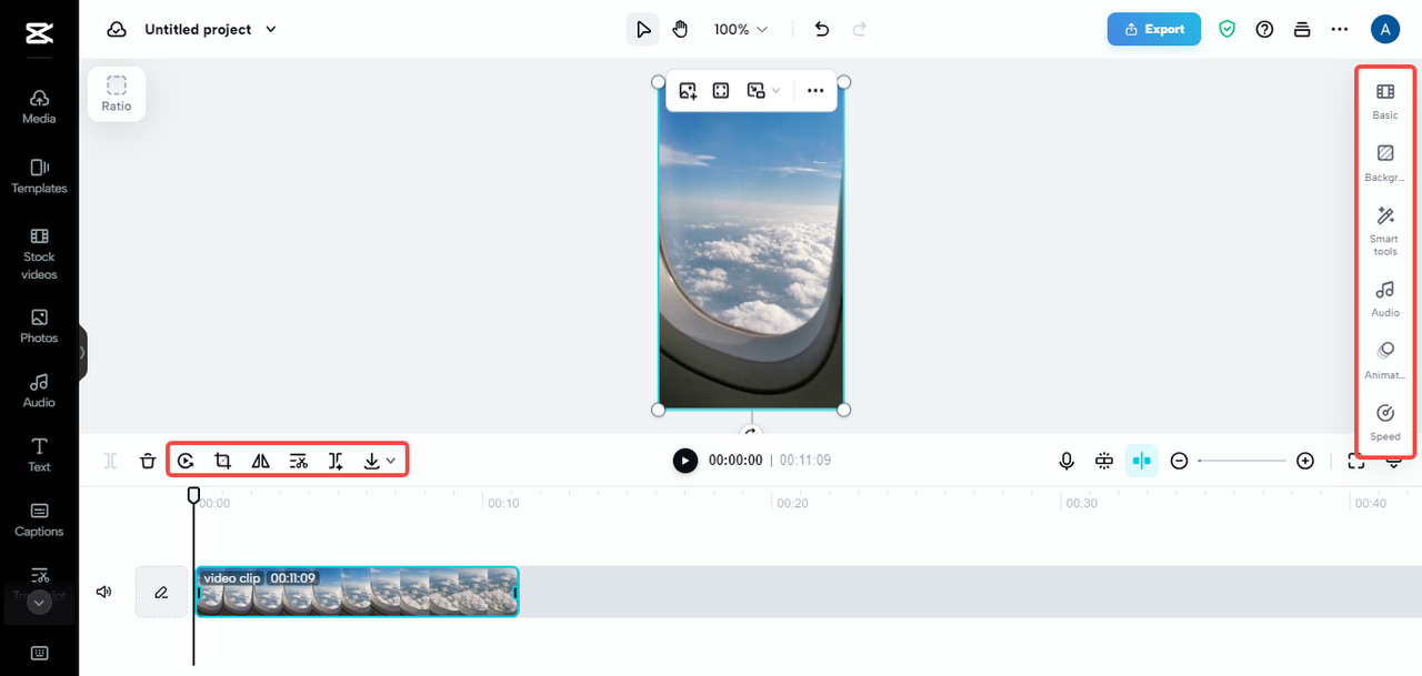 CapCut's flexible editing options