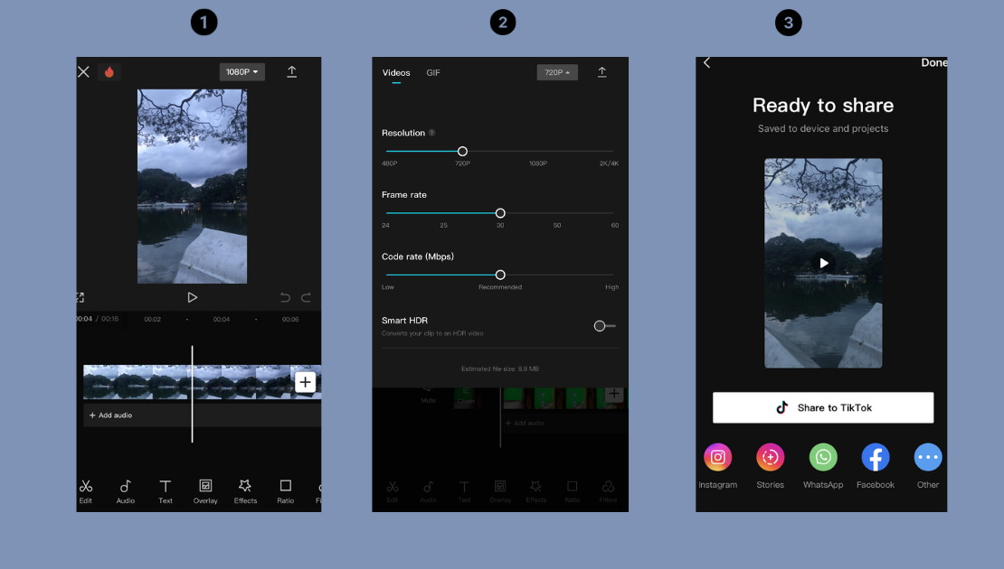 CapCut mobile editing app