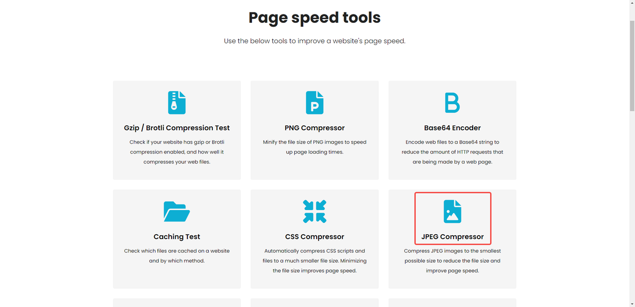 page speed tools