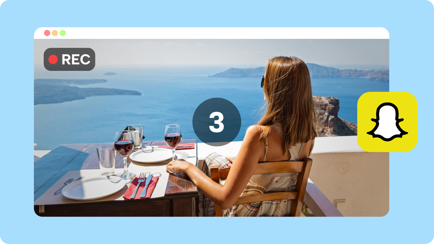 enregistrement d'écran Snapchat