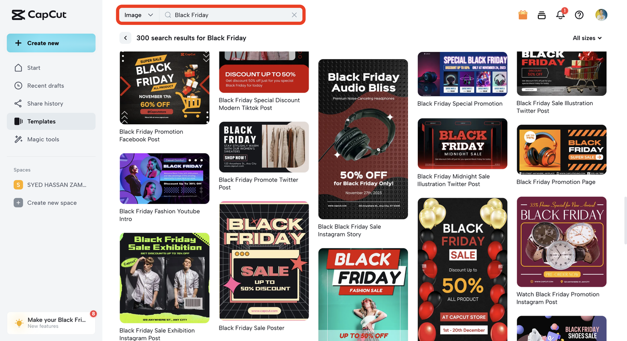 black friday templates