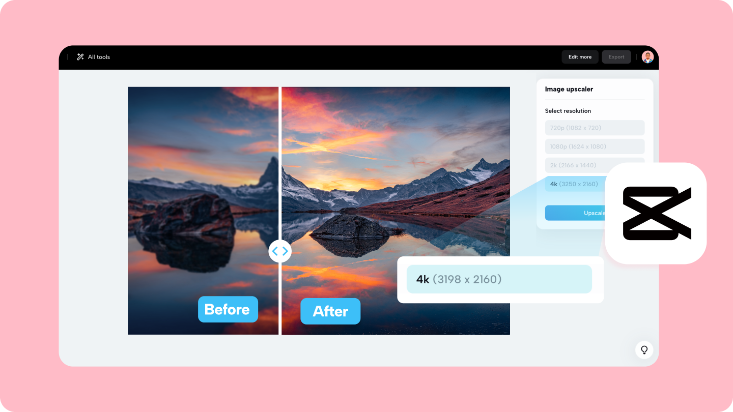 convertiți imaginea la rezoluție înaltă
