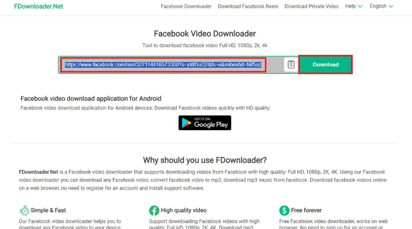 how to use an MP4 Facebook reel downloader
