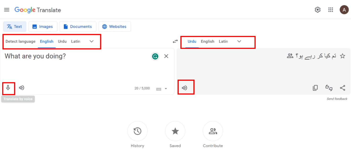 How to translate audio with Google Translate?