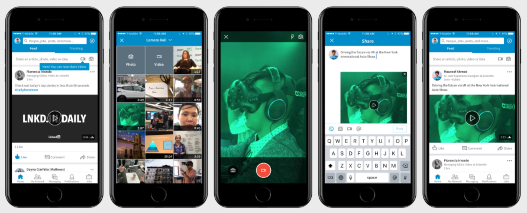 Post a video on LinkedIn from a mobile