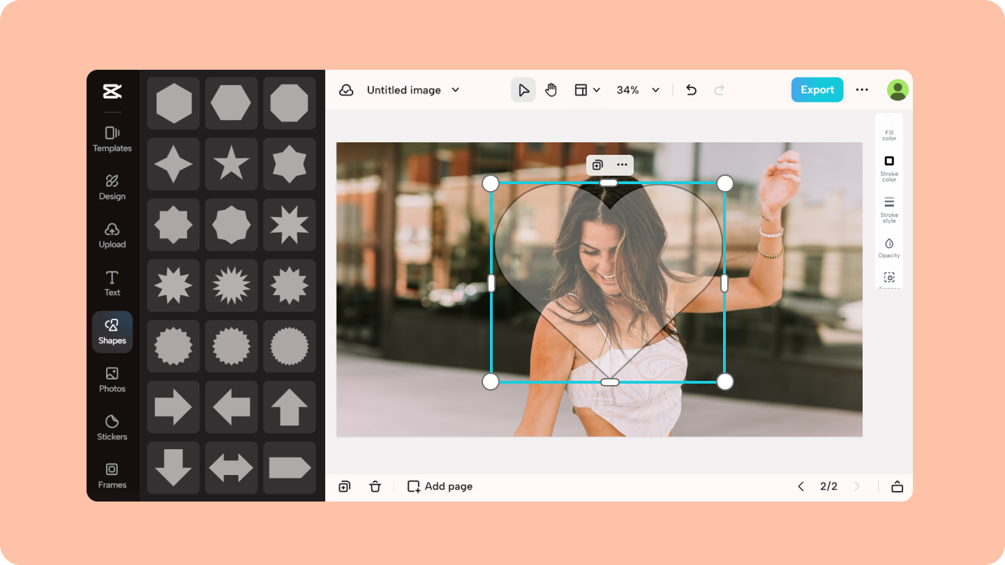 fotoğraf şekli editörü