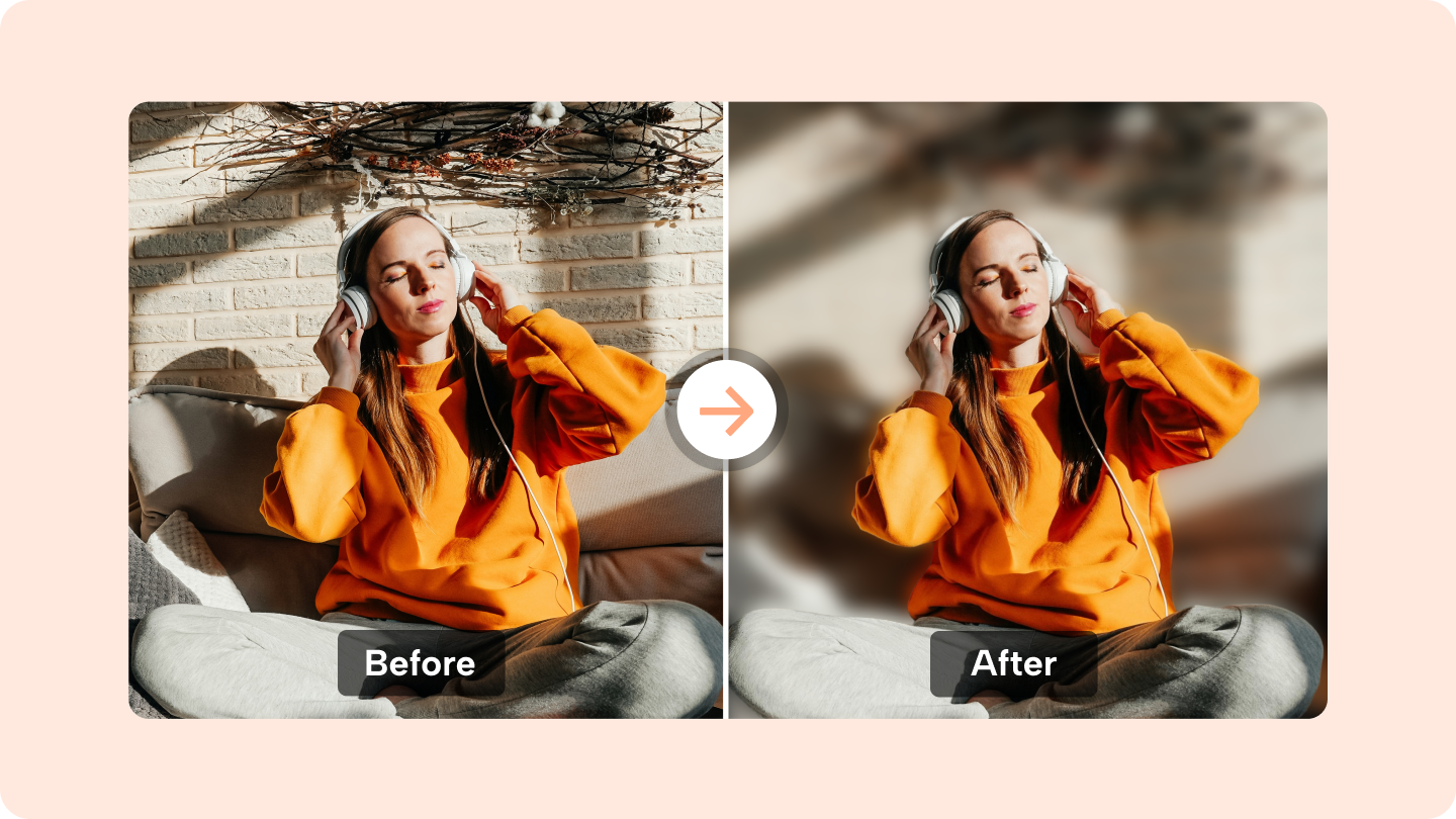 розмиття фону фото