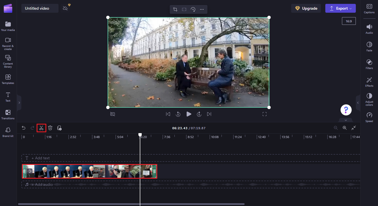 Trim and split options