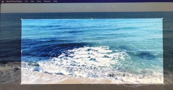 video cropping frame in QuickTime