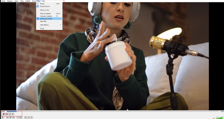 add advanced controls in VLC