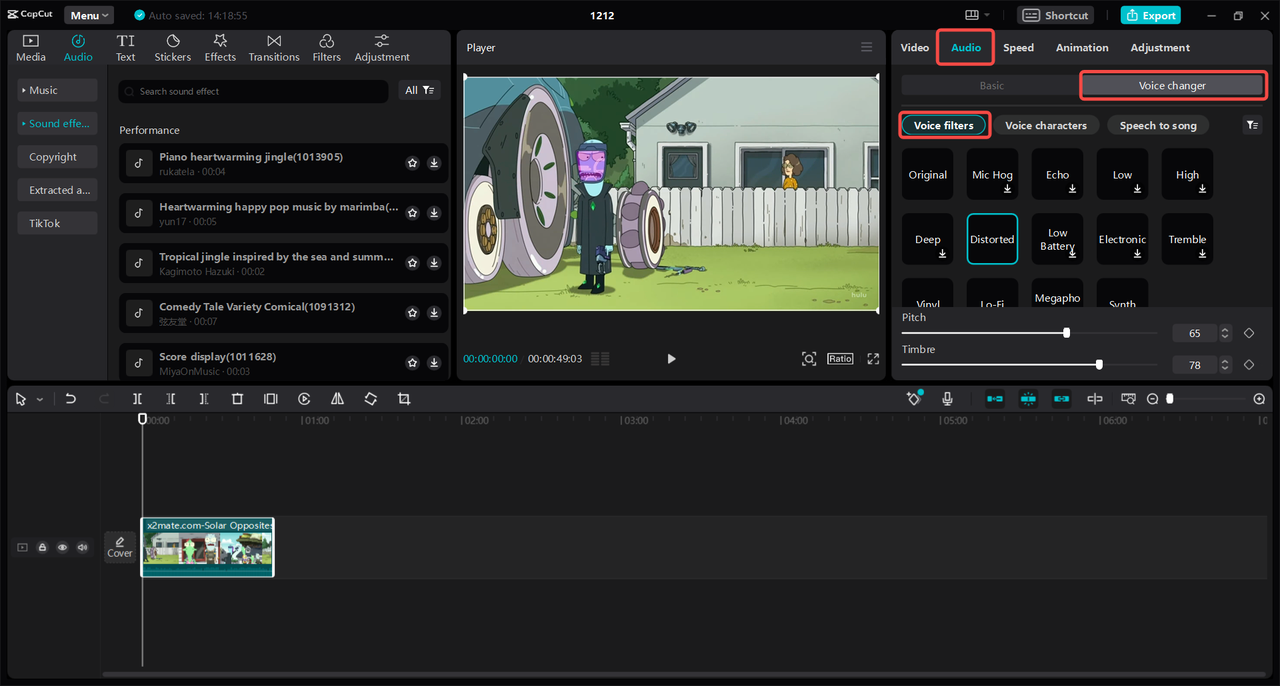 Running the AI voice changer