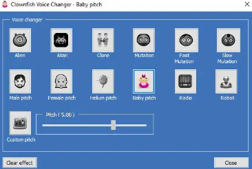 Clownfish Voice Changer