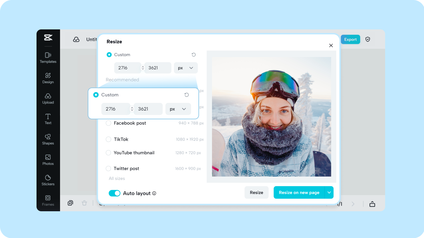 محرر قرار الصورة على الانترنت