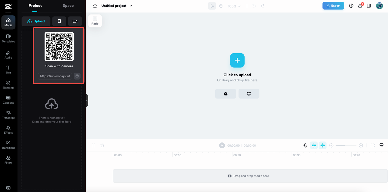 "Scan with camera" feature
