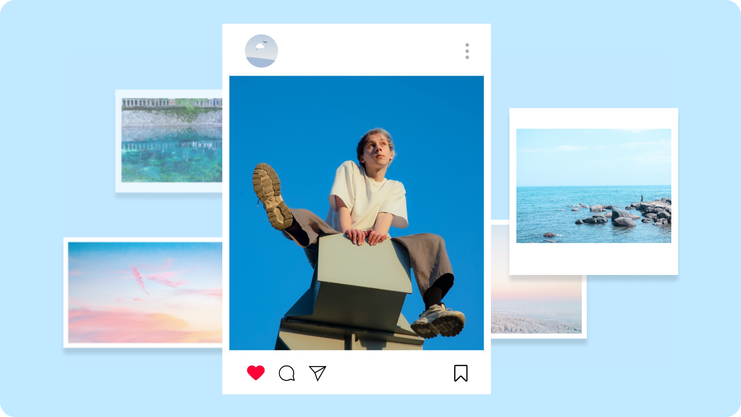 帶邊框的照片編輯器