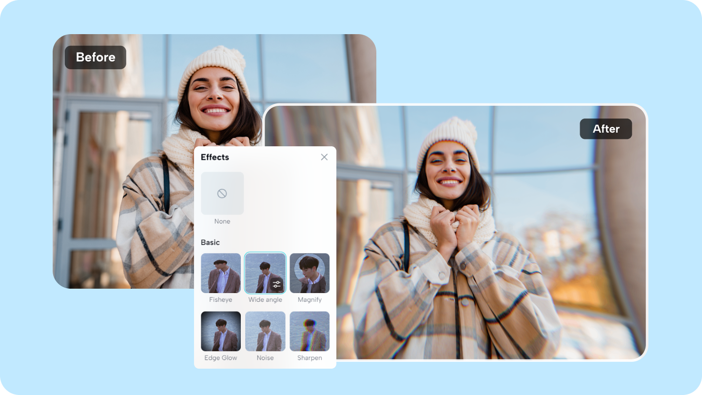 להוסיף אפקטים לתמונות