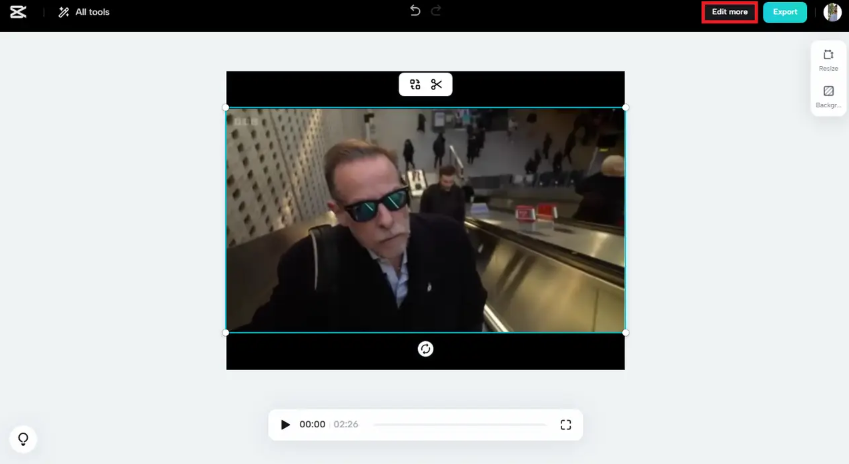 Edit further in online editor