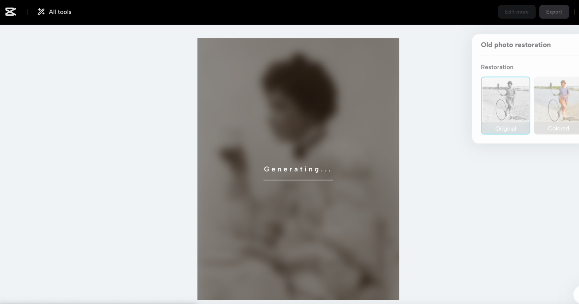 Unleash photo restoration 