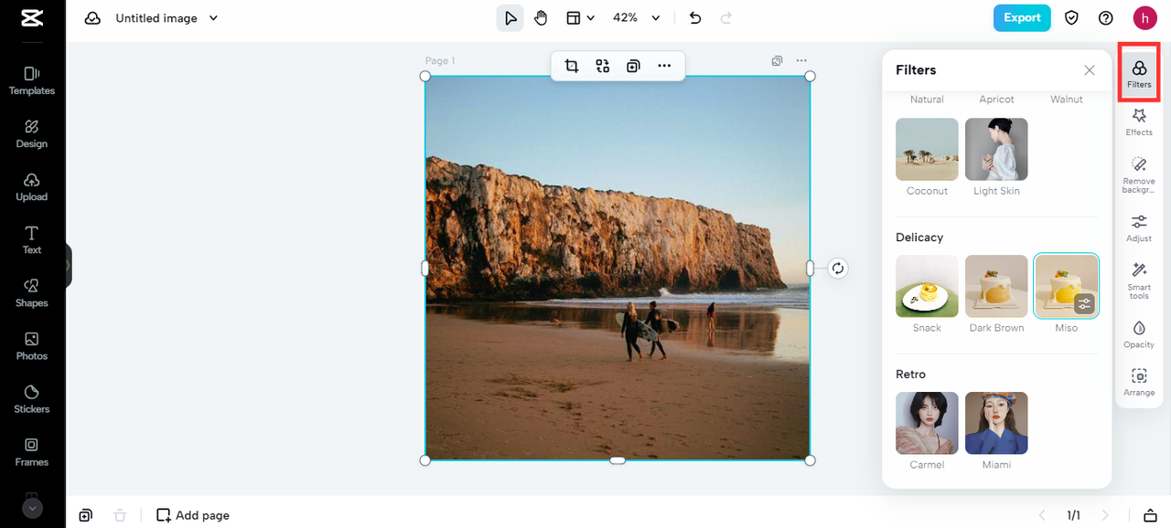 Ready-to-use filters
