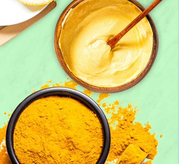 Turmeric and yoghurt paste