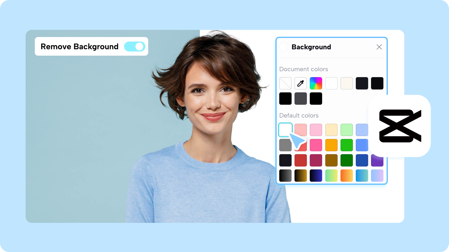 aggiungi sfondo bianco alla foto